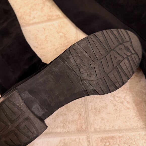 Stuart Weitzman Reserve Black Suede Over-the-Knee Boots - Size 36 - Picture 4 of 13